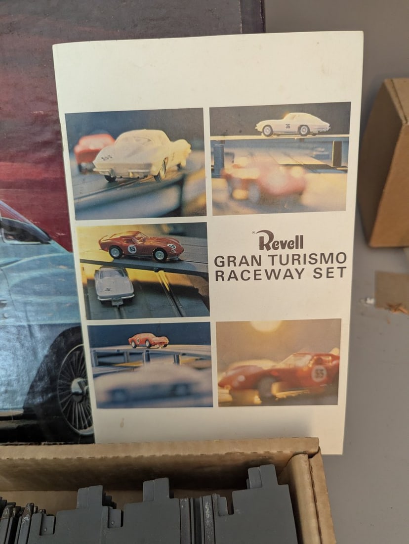 Revell Gran Turismo Racing Set Vintage Slot Car Track Incomplete Collectible Toy - 5