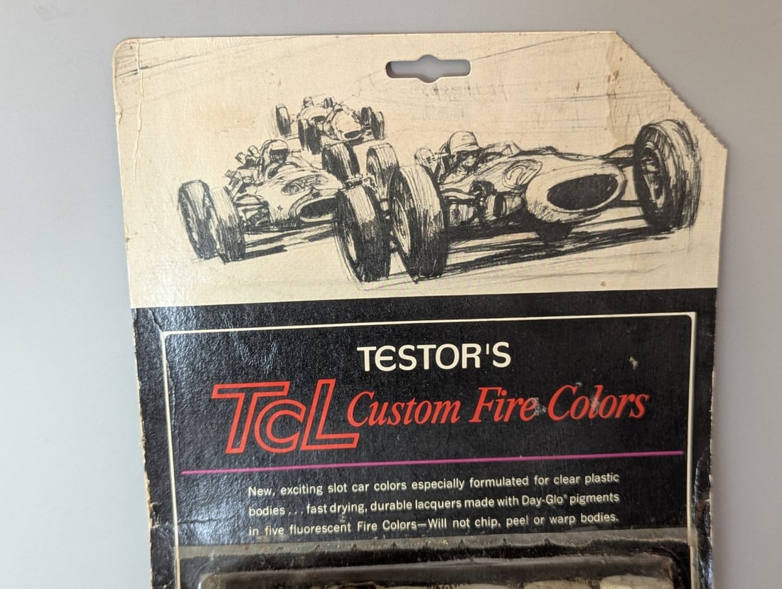 Vintage Testor's TCL Custom Fire Colors Slot Car Paint Set 17P New Old Stock - 3