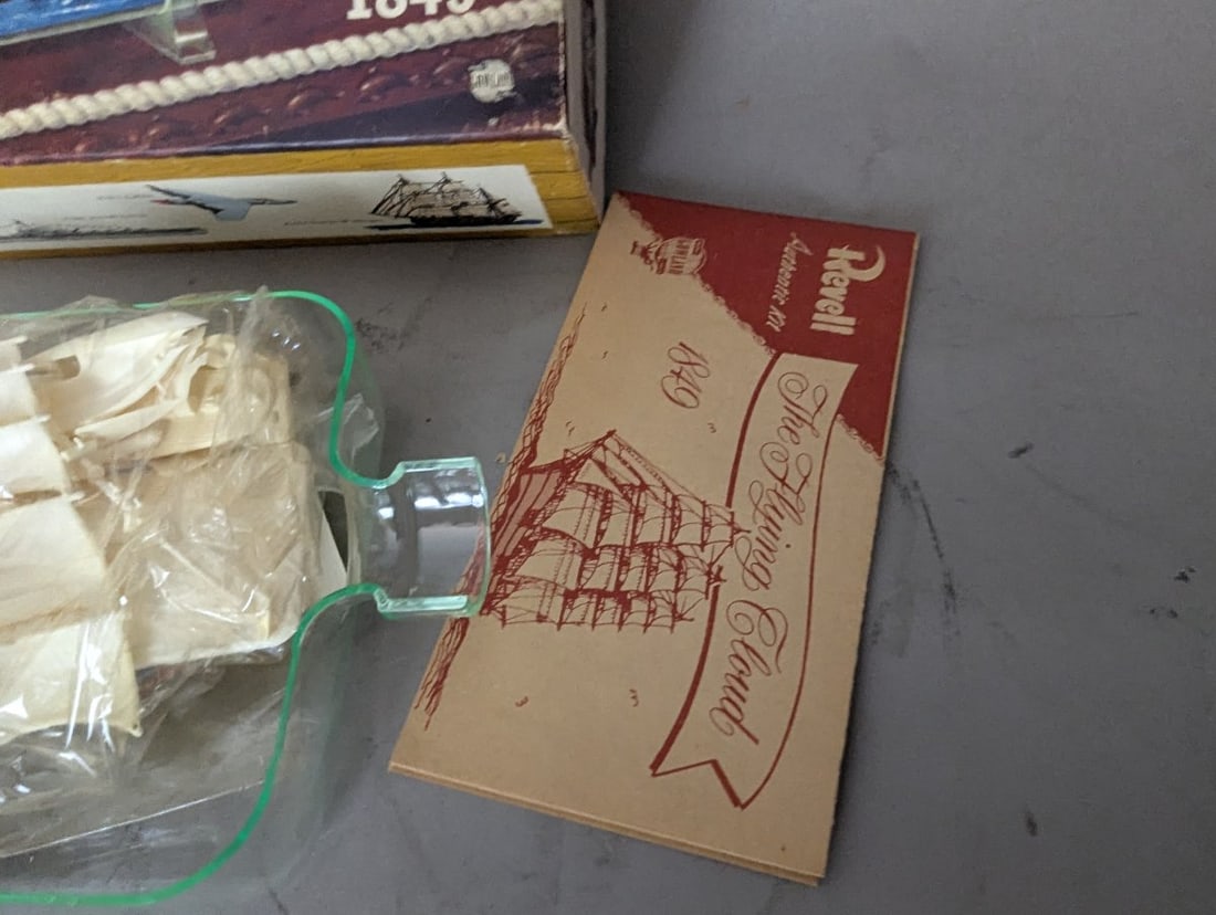 Vintage Revell Flying Cloud 1849 Ship in a Bottle Model Kit H-413:149 New Old Stock - 5