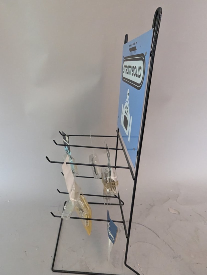 Vintage Strom'Bolid Slot Car Parts Display Rack with NOS Parts by Strombecker - 8