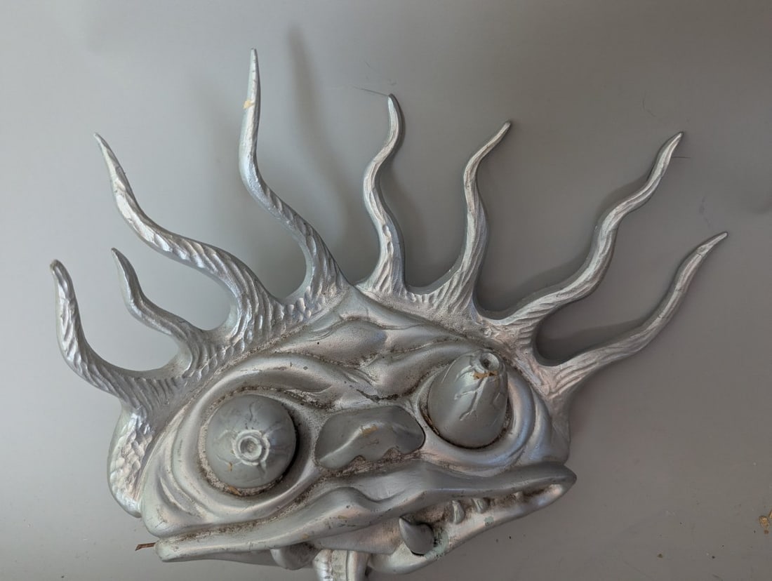 Vintage Rat Fink Style Monster Head Wall Sculpture by RL - Kustom Kulture Art - 3