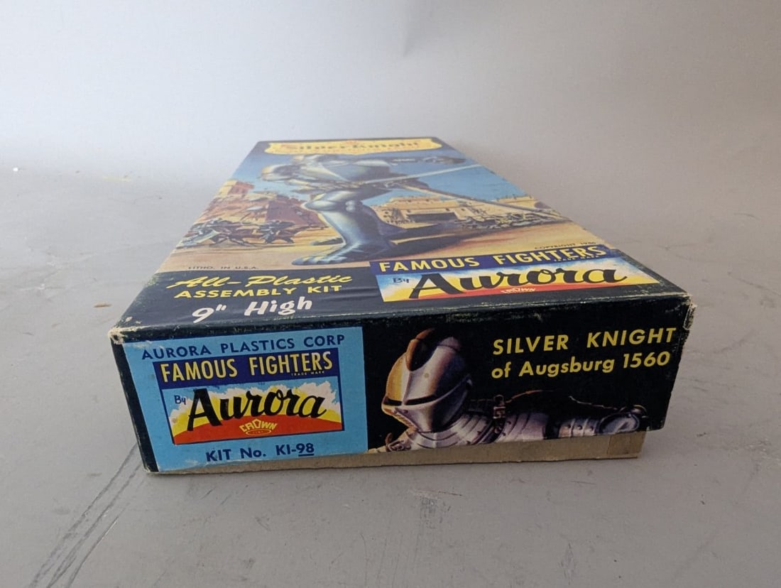 Aurora Famous Fighters Silver Knight of Augsburg 1560 Model Kit KI-98 Vintage Collectible - 6