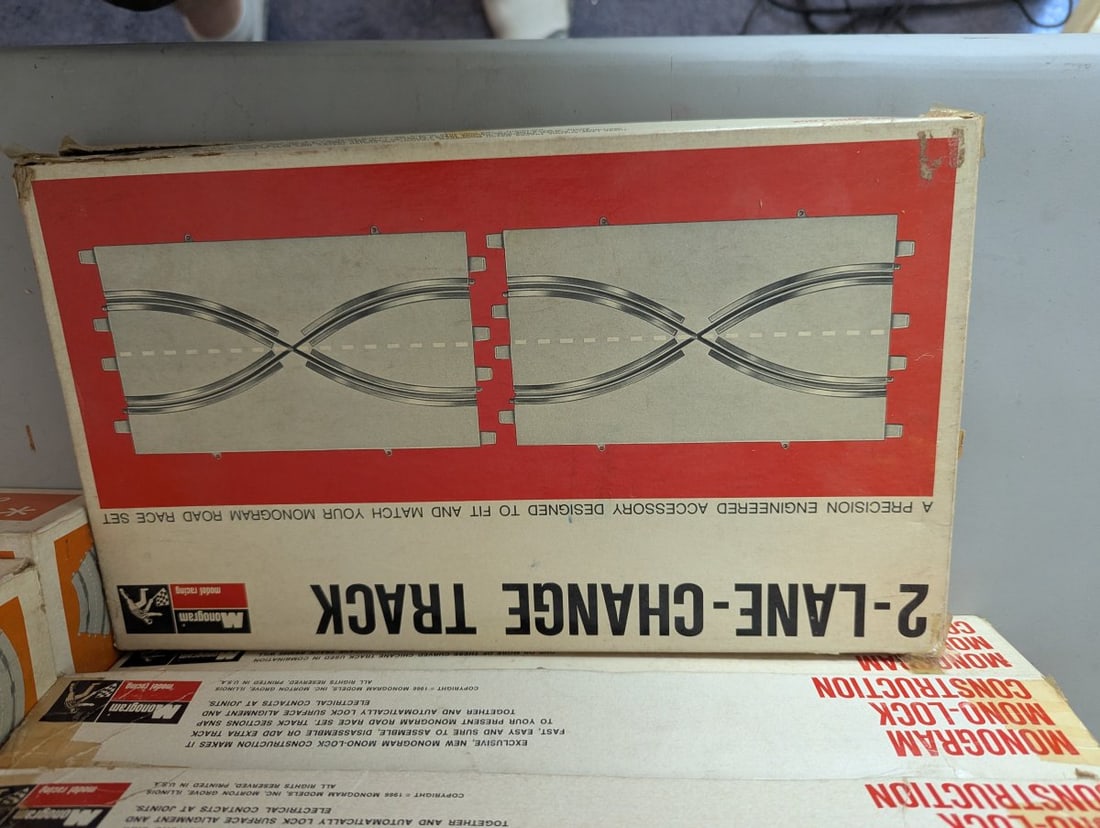 Monogram NOS Slot Car Track Lot with Various Types from the 1960s for Collectors and Hobbyists - 5