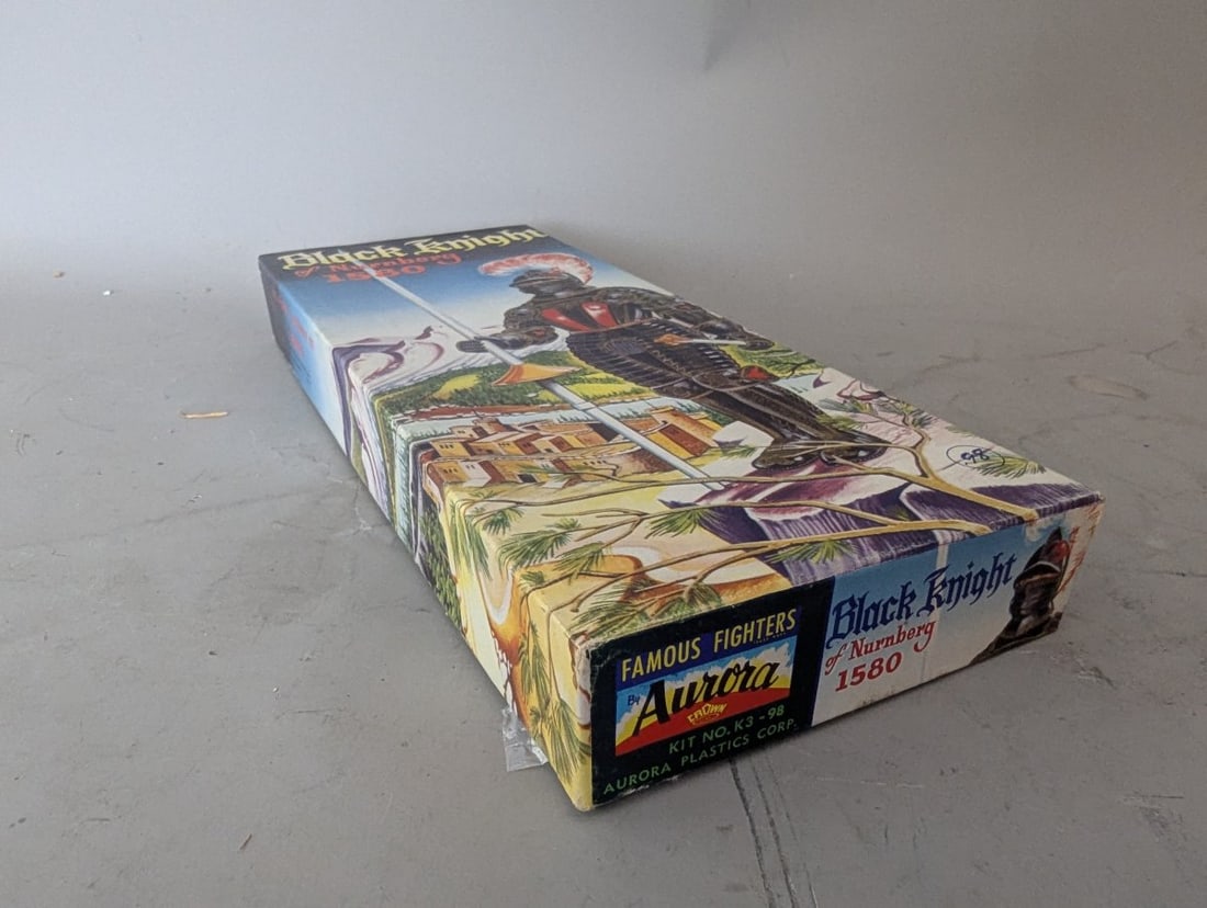 Vintage Aurora Black Knight of Nurnberg 1580 Model Kit K3-98 Unbuilt NOS Classic Fighter - 5