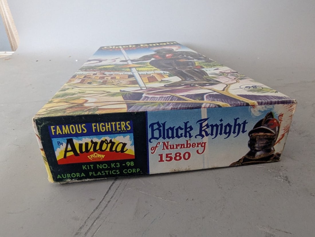 Vintage Aurora Black Knight of Nurnberg 1580 Model Kit K3-98 Unbuilt NOS Classic Fighter - 6