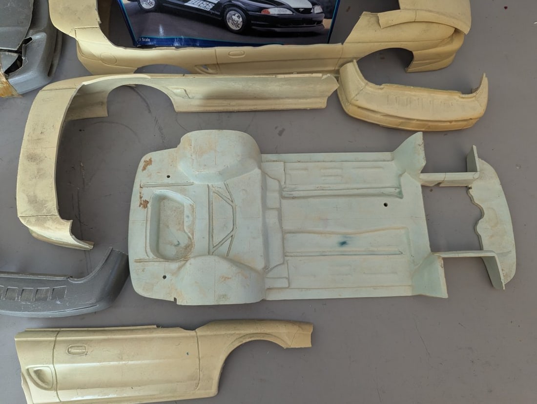 Revell Monogram Boss Mustang 1/25 Scale Model Kit Production Molds and Parts Collection - 4