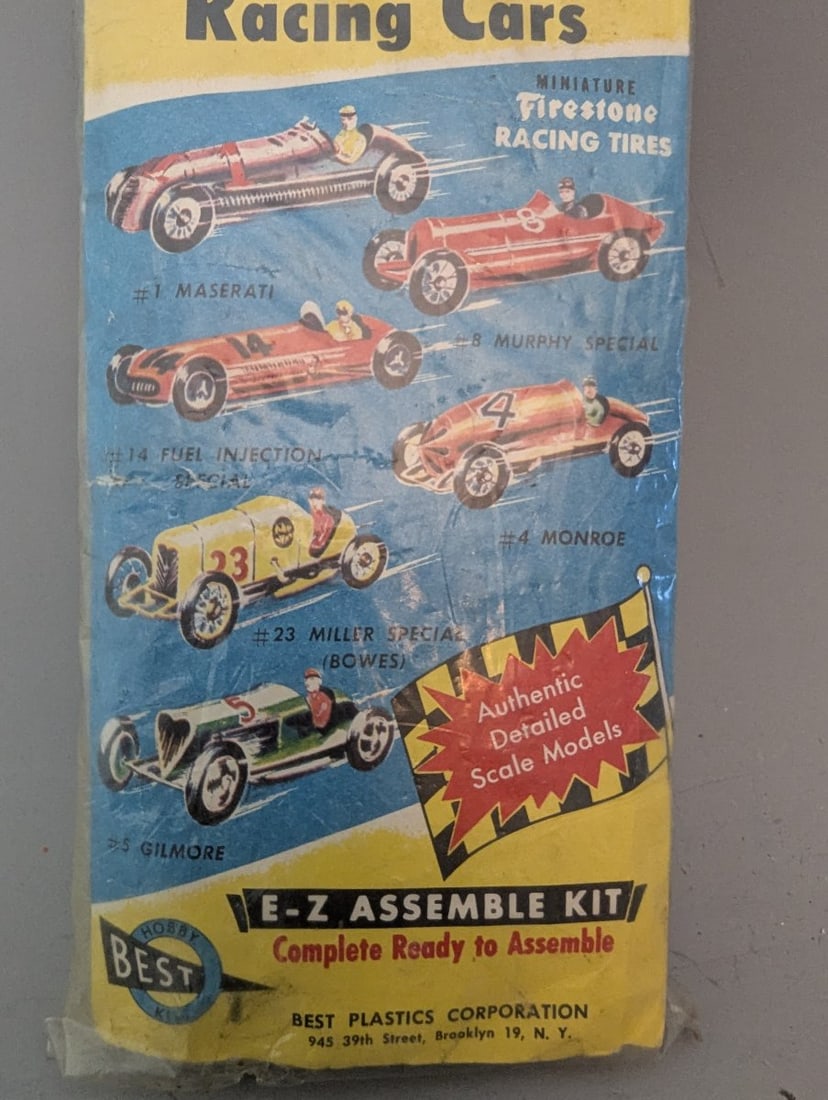 Vintage Jan-Bar Toy Gilmore Special Racing Car Model Kit Best Plastics NOS Sealed - 3