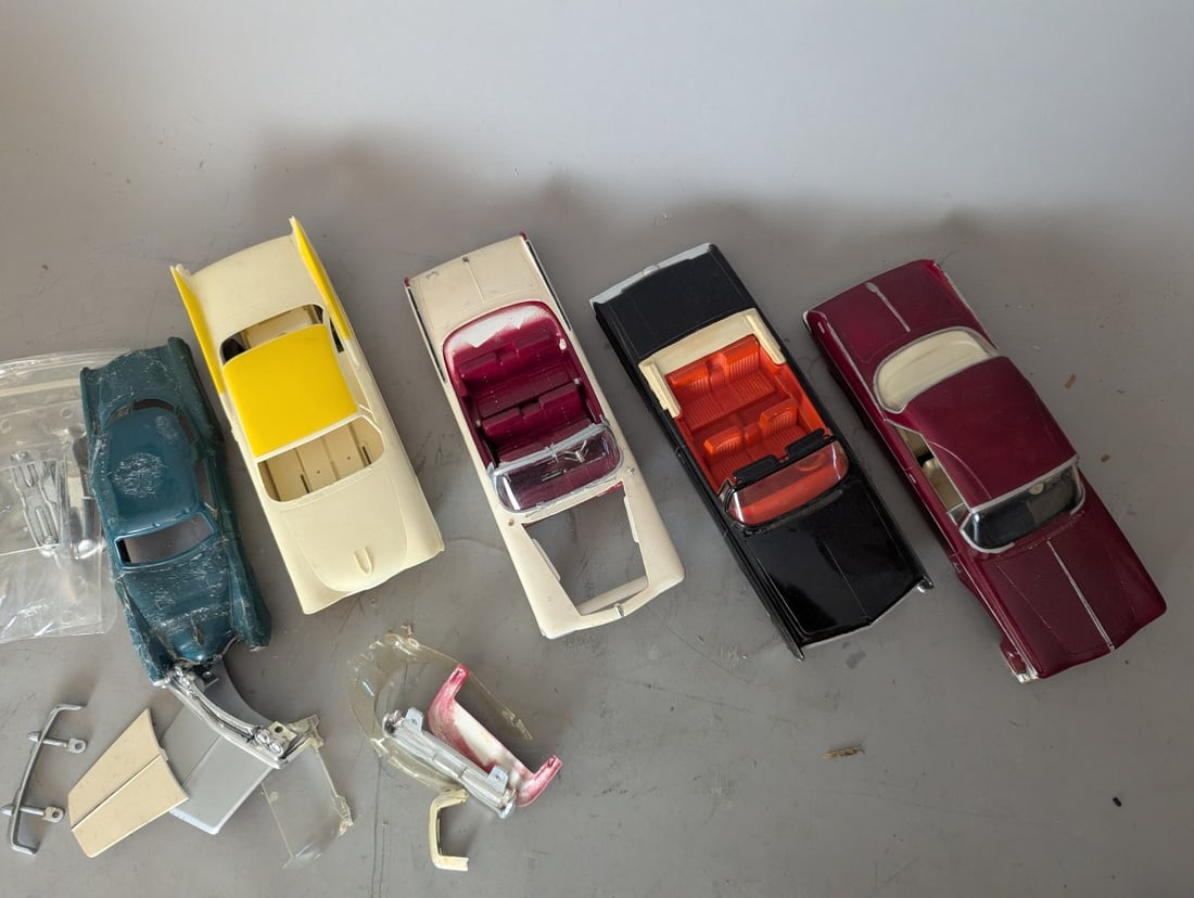 Vintage Promo Model Car Parts Lot 1959 Plymouth 1957 Belvedere 1961 Chrysler Imperial - 2