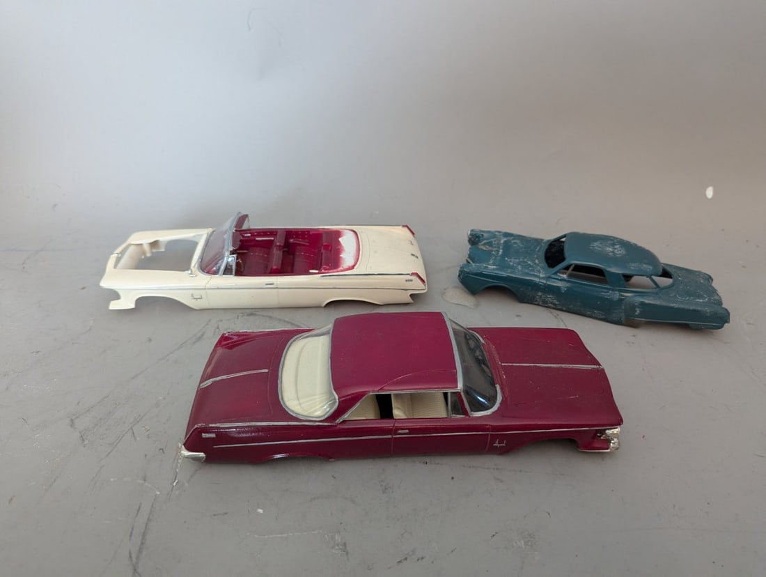 Vintage Promo Model Car Parts Lot 1959 Plymouth 1957 Belvedere 1961 Chrysler Imperial - 5
