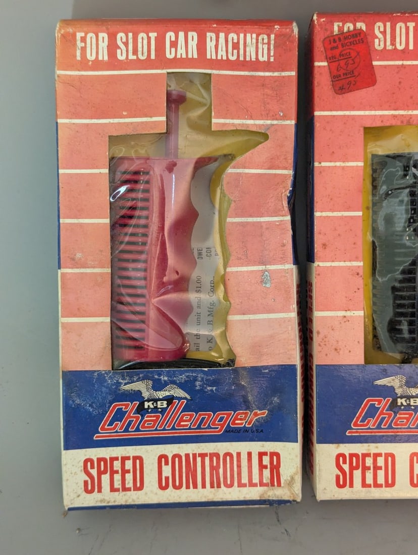 K&B Challenger Speed Controllers Set Vintage Slot Car Racing Collectibles - 3