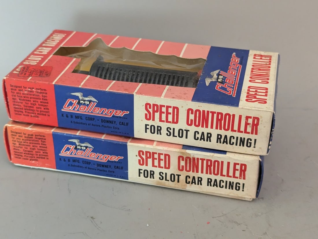 K&B Challenger Speed Controllers Set Vintage Slot Car Racing Collectibles - 4