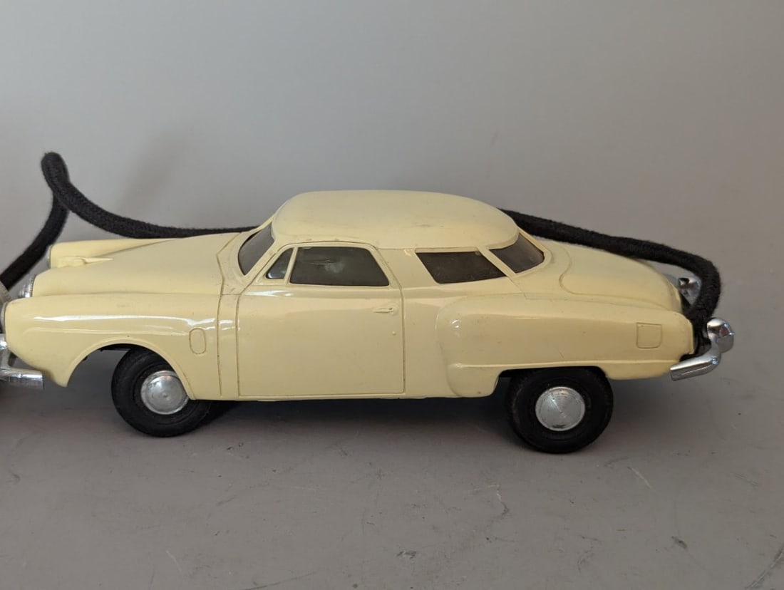 Vintage PMC 1950 Studebaker Champion Starlight Coupe Remote Control Toy Car - 4
