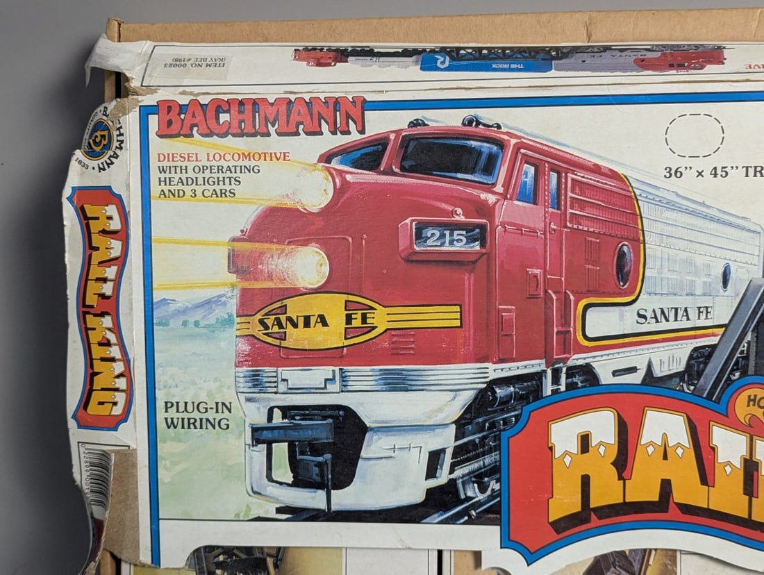 Bachmann Rail King Giant 85 Piece HO Scale Electric Train Set New Old Stock - 3