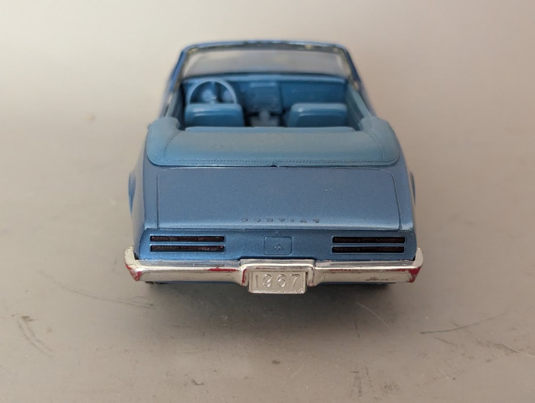 Vintage 1967 Pontiac Firebird Convertible Promotional Model Car AMT Muscle Classic - 4