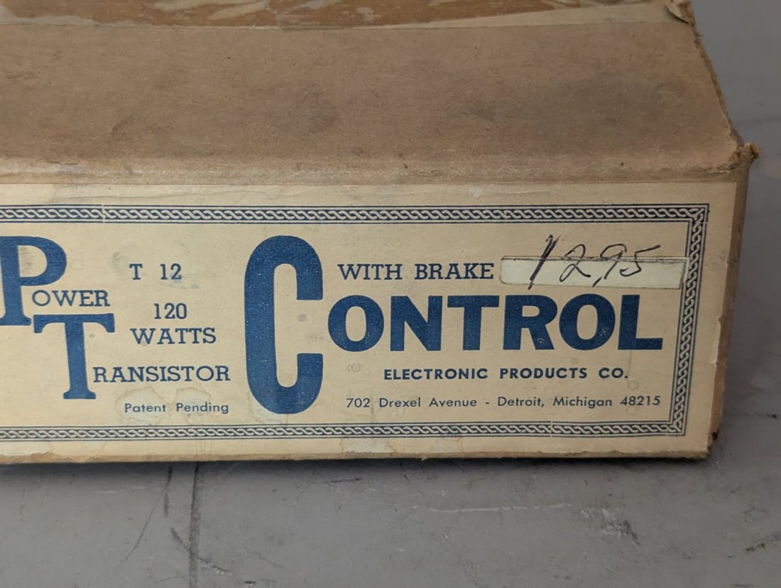 Vintage Electronic Products PTC T 12 Power Transistor Control Slot Car With Brake - 2