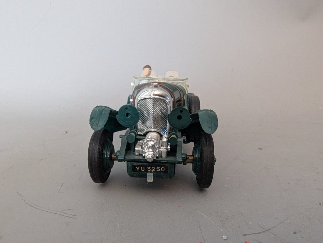 Tri-ang Scalextric Bentley C74 Vintage Slot Car 4.5 Litre 'Blower' Tested Runs Good - 2