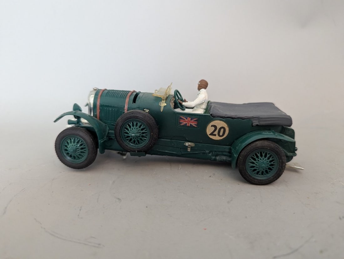Tri-ang Scalextric Bentley C74 Vintage Slot Car 4.5 Litre 'Blower' Tested Runs Good - 3