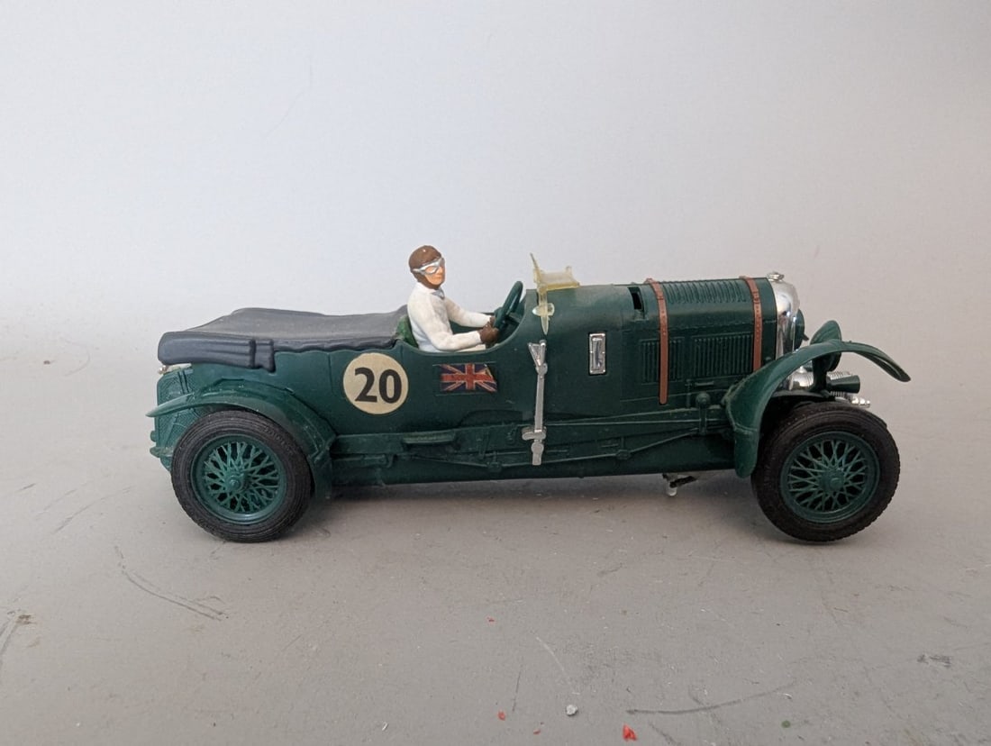 Tri-ang Scalextric Bentley C74 Vintage Slot Car 4.5 Litre 'Blower' Tested Runs Good - 5