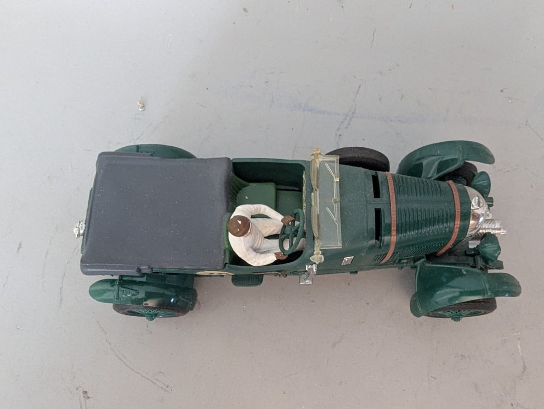 Tri-ang Scalextric Bentley C74 Vintage Slot Car 4.5 Litre 'Blower' Tested Runs Good - 6