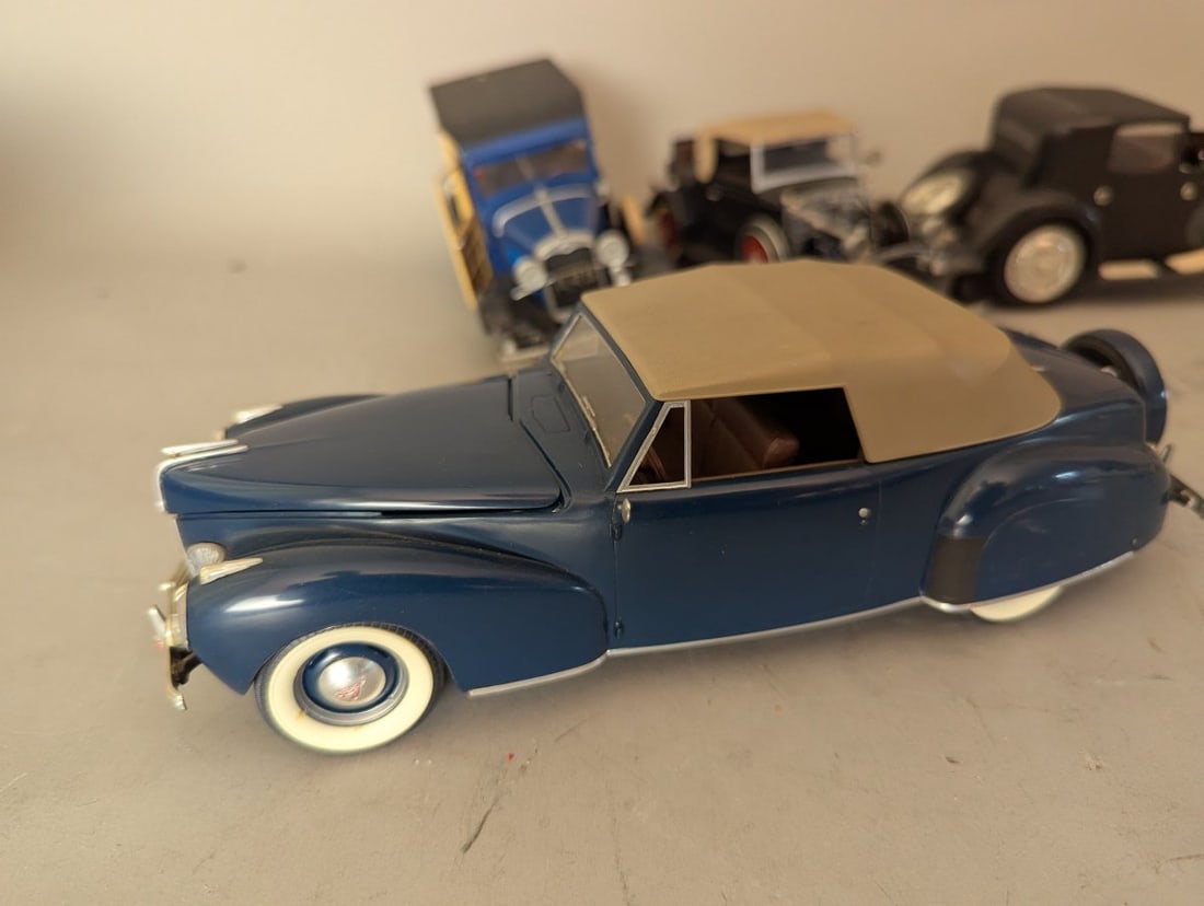 Collection of Vintage Assembled Plastic Model Kits American European Cars Classic Antiques - 5