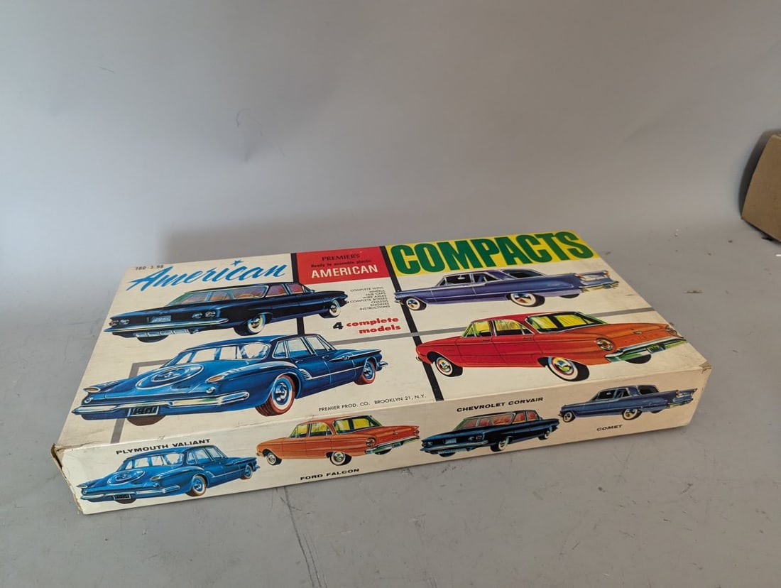 Premier American Compacts 4-Car Model Kit Set No. 160-3.98 Vintage Auto Collectibles - 5