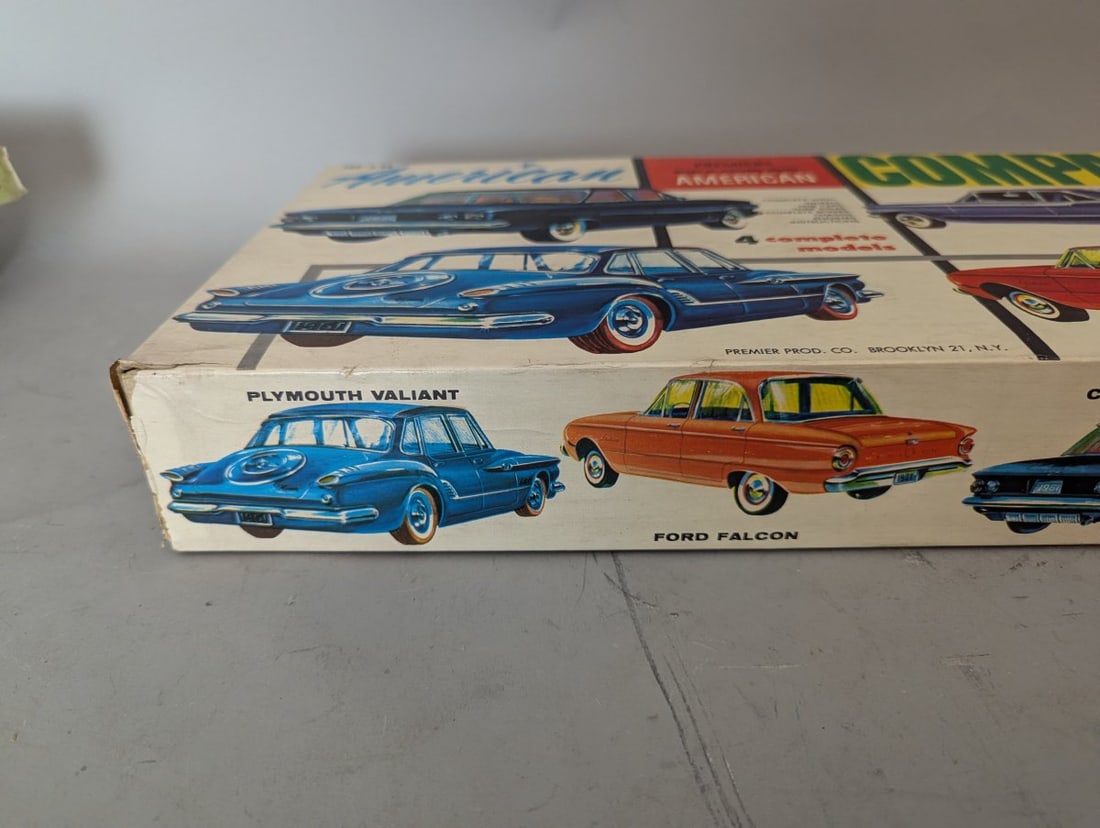 Premier American Compacts 4-Car Model Kit Set No. 160-3.98 Vintage Auto Collectibles - 6