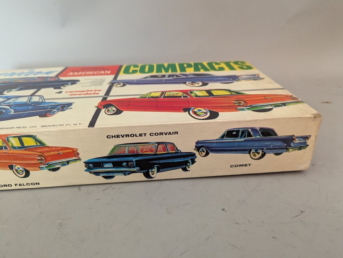 Premier American Compacts 4-Car Model Kit Set No. 160-3.98 Vintage Auto Collectibles - 7