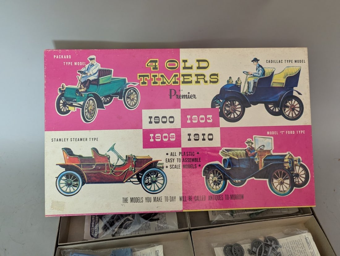 Vintage Premier 4 Old Timers Model Car Kit Set No. 298 Unbuilt Collectible - 2