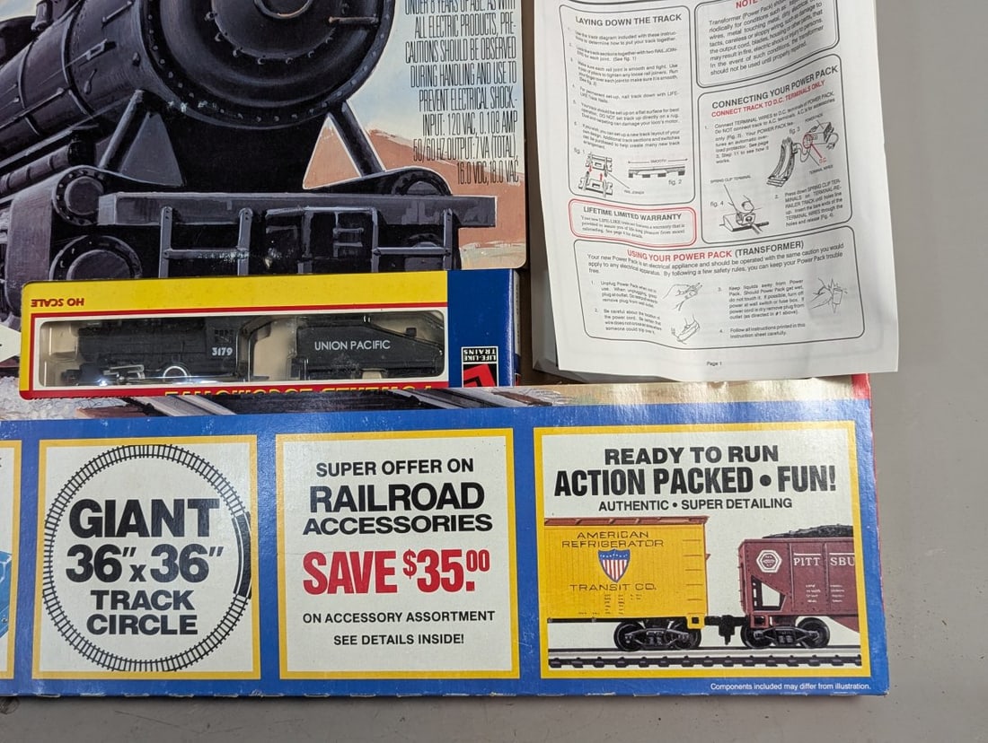 Life-Like Trains The High Iron HO Scale Electric Train Set Parts Missing Four Train Cars - 4