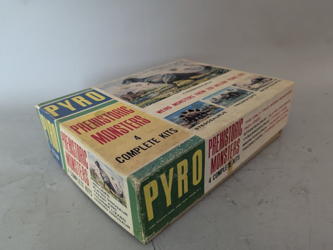 Vintage Pyro Prehistoric Monsters 4 Complete Kits Model Set Dinosaur Collectible - 7