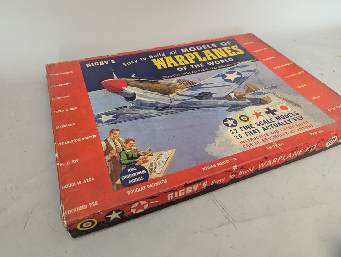 Rigby's Easy to Build Kit Models of Warplanes of the World Vintage WWII Model Kit - 6