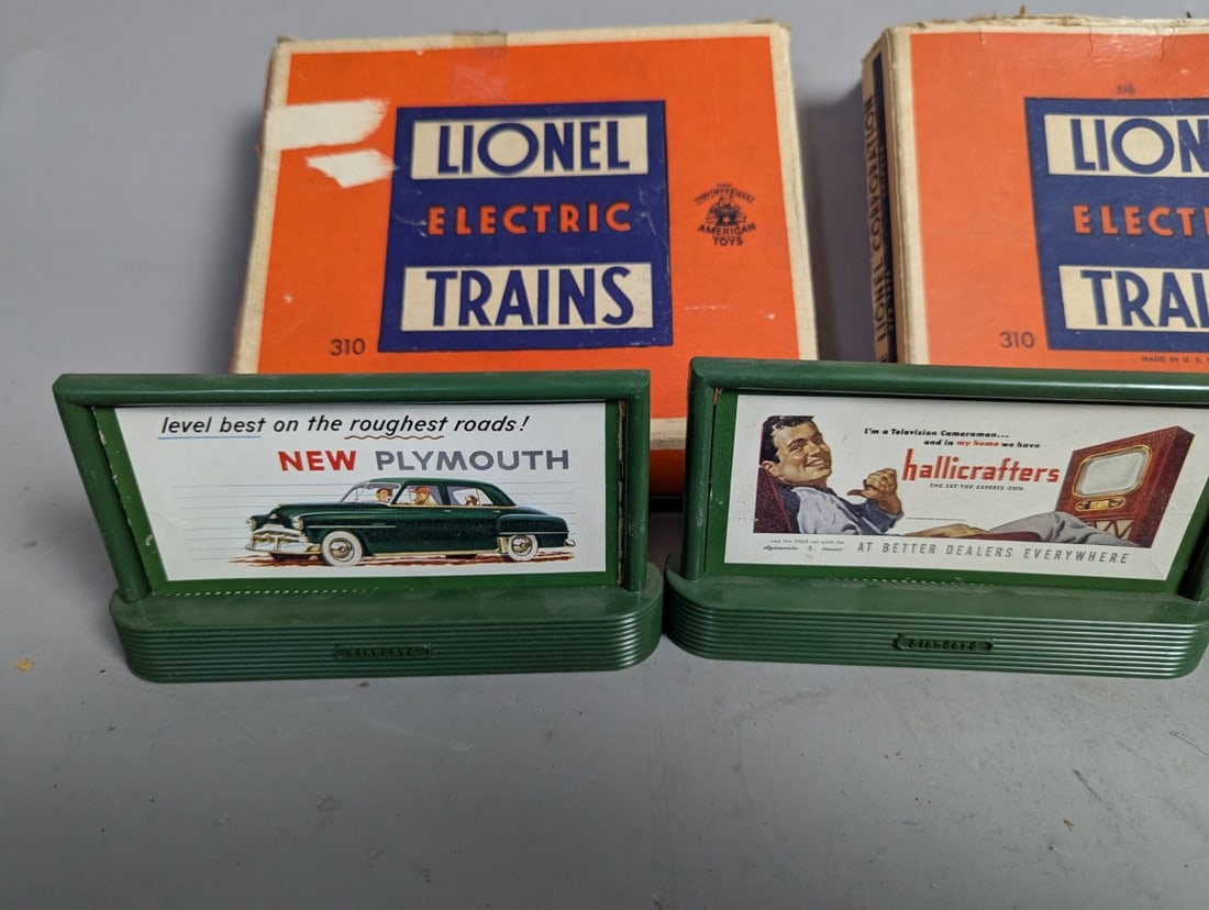 Vintage Lionel No. 310 Billboard Set Collectible Railroad Accessories - 4