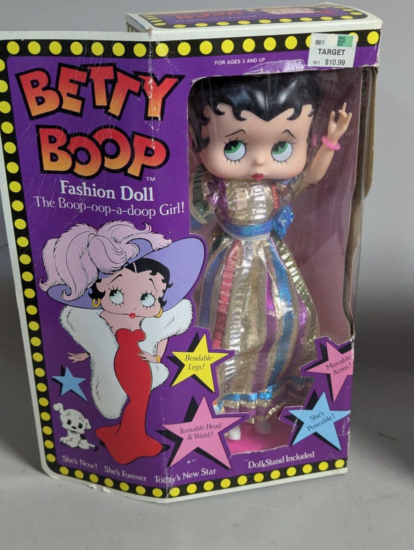 Lot of 3 Vintage Dolls Betty Boop Brooke Shields Snow White New Old Stock - 7