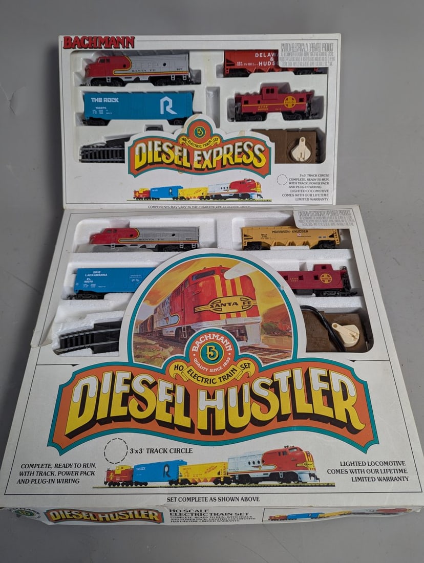 Vintage Bachmann HO Scale Electric Train Sets Collection Diesel Express Hustler Rail King (1 of 8)