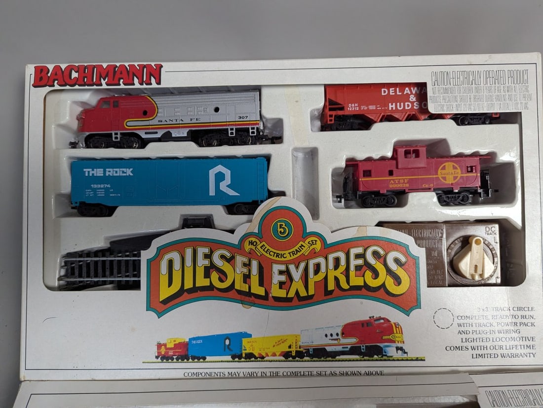 Vintage Bachmann HO Scale Electric Train Sets Collection Diesel Express Hustler Rail King - 3