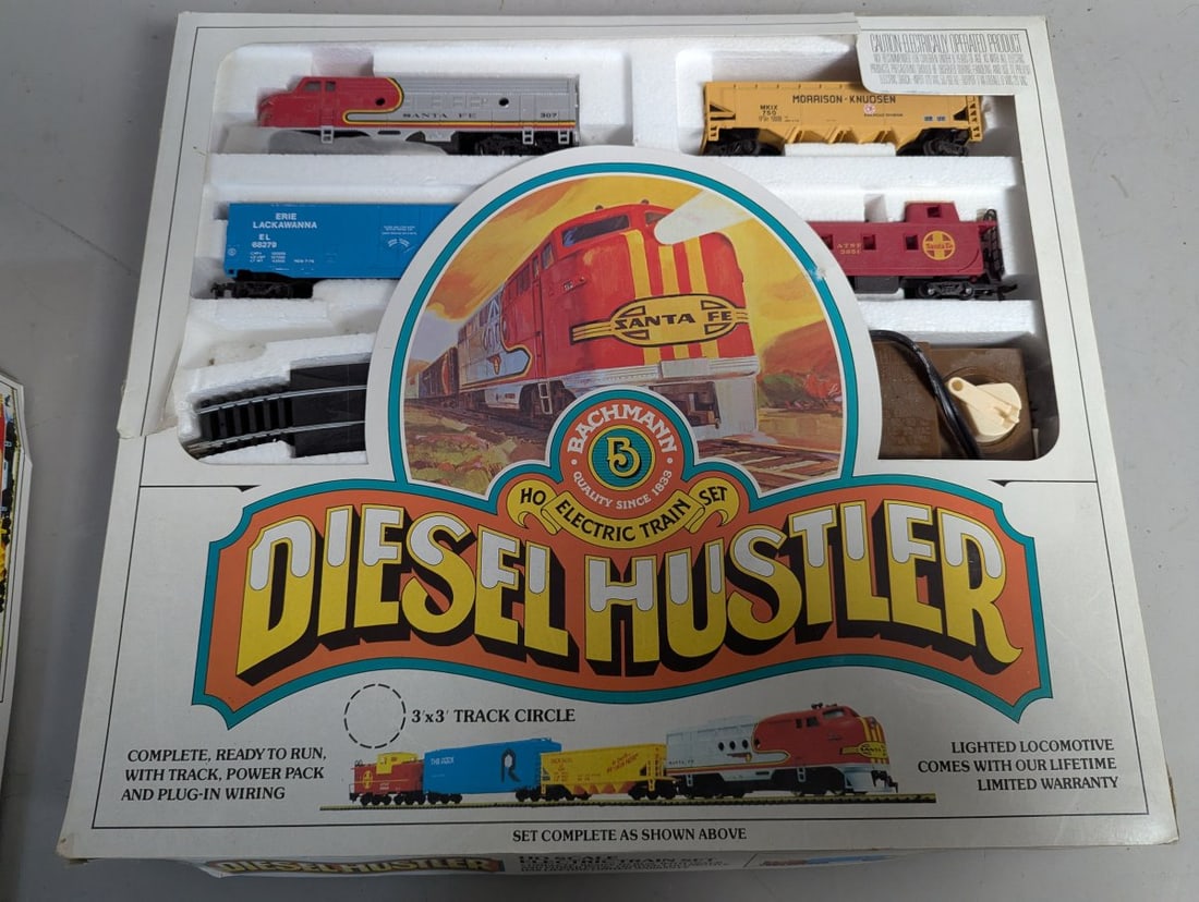 Vintage Bachmann HO Scale Electric Train Sets Collection Diesel Express Hustler Rail King - 6