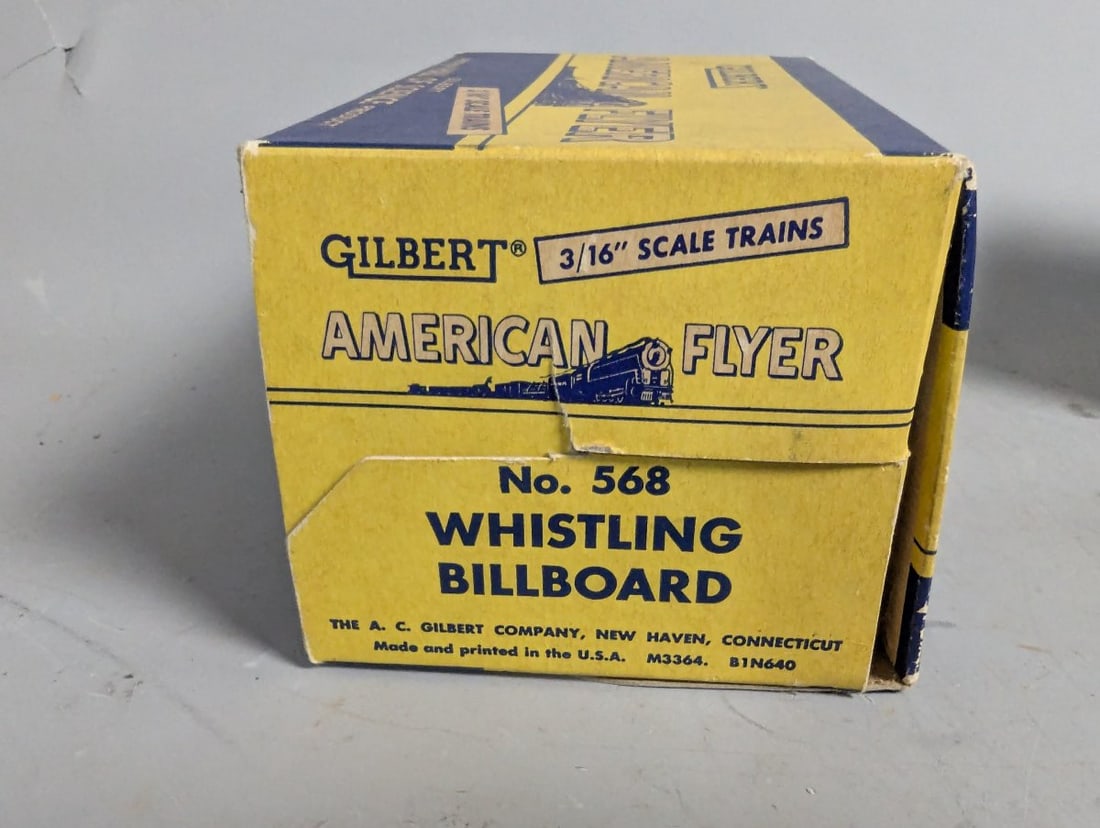 Gilbert American Flyer Whistling Billboards Steam and Diesel Vintage Model Train Set - 5