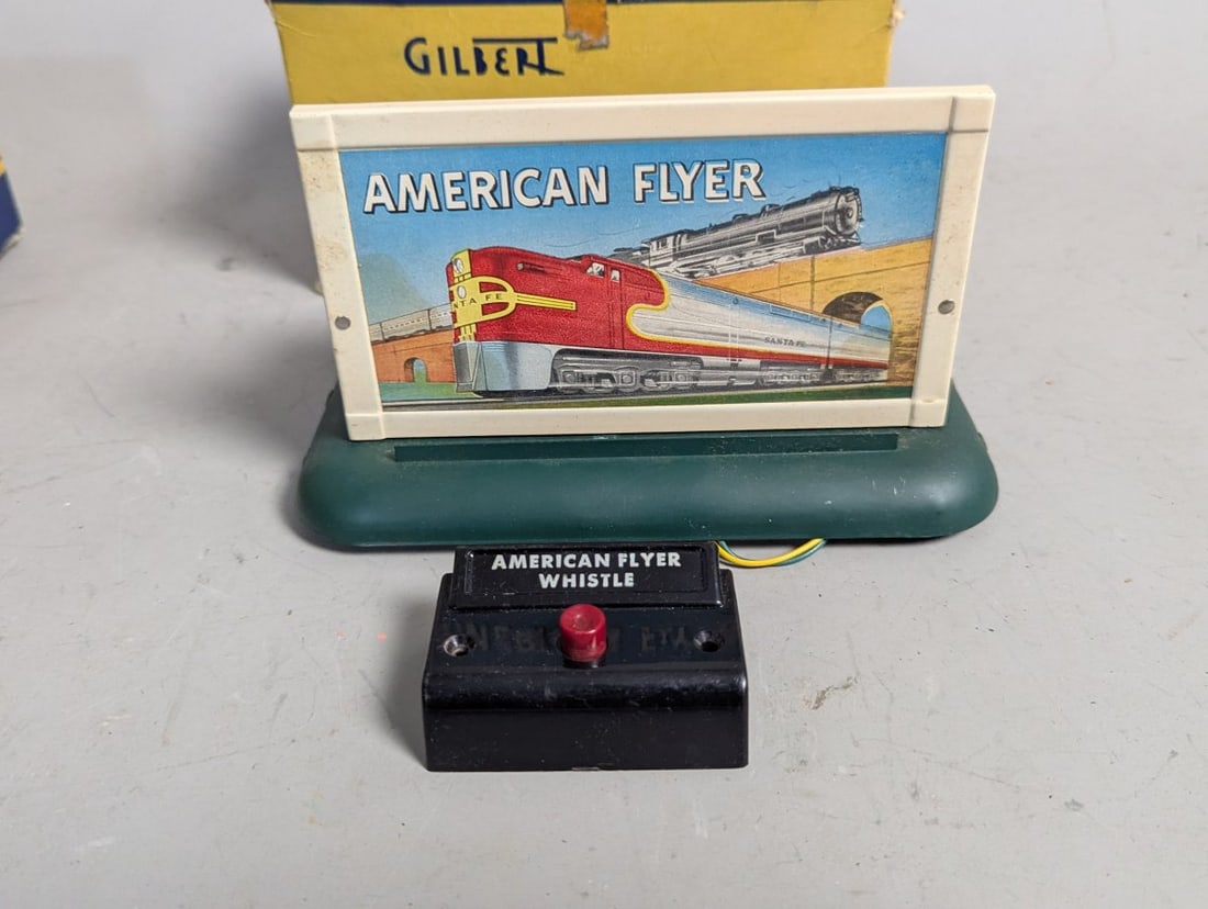 Gilbert American Flyer Whistling Billboards Steam and Diesel Vintage Model Train Set - 6