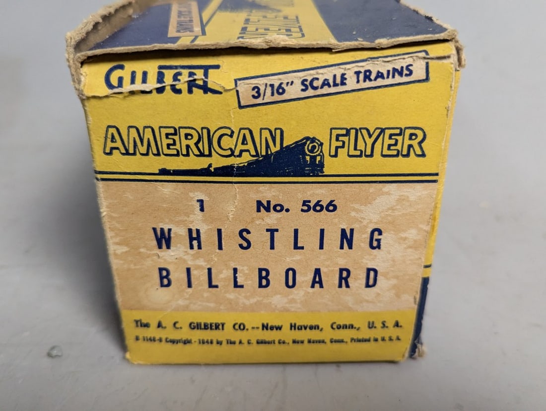 Gilbert American Flyer Whistling Billboards Steam and Diesel Vintage Model Train Set - 9