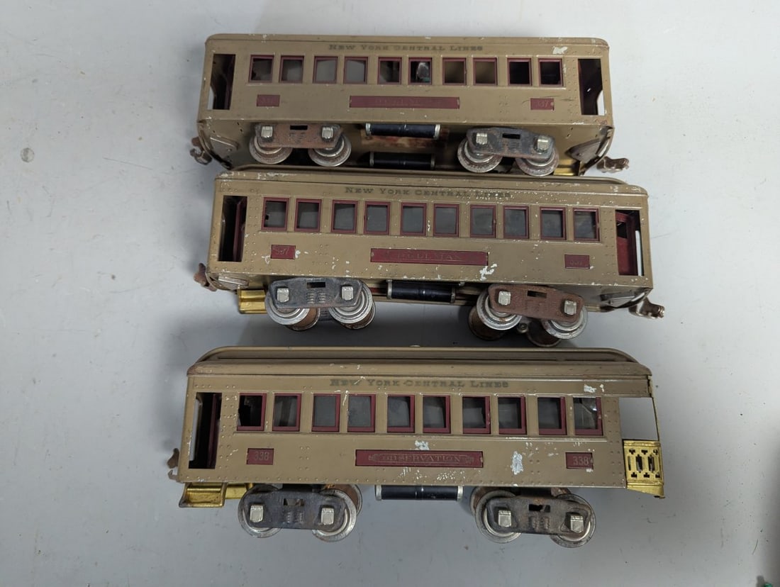 Lionel Prewar Standard Gauge Train Set No. 318 337 338 Electric Locomotive and Cars - 8