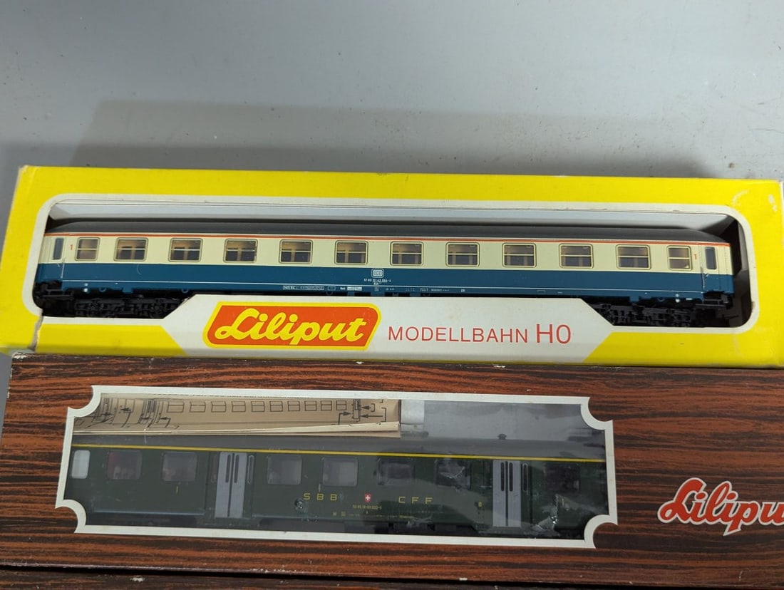 Unique HO Scale Model Train Lot - Liliput and Jouef Passenger Cars in Original Boxes - 3