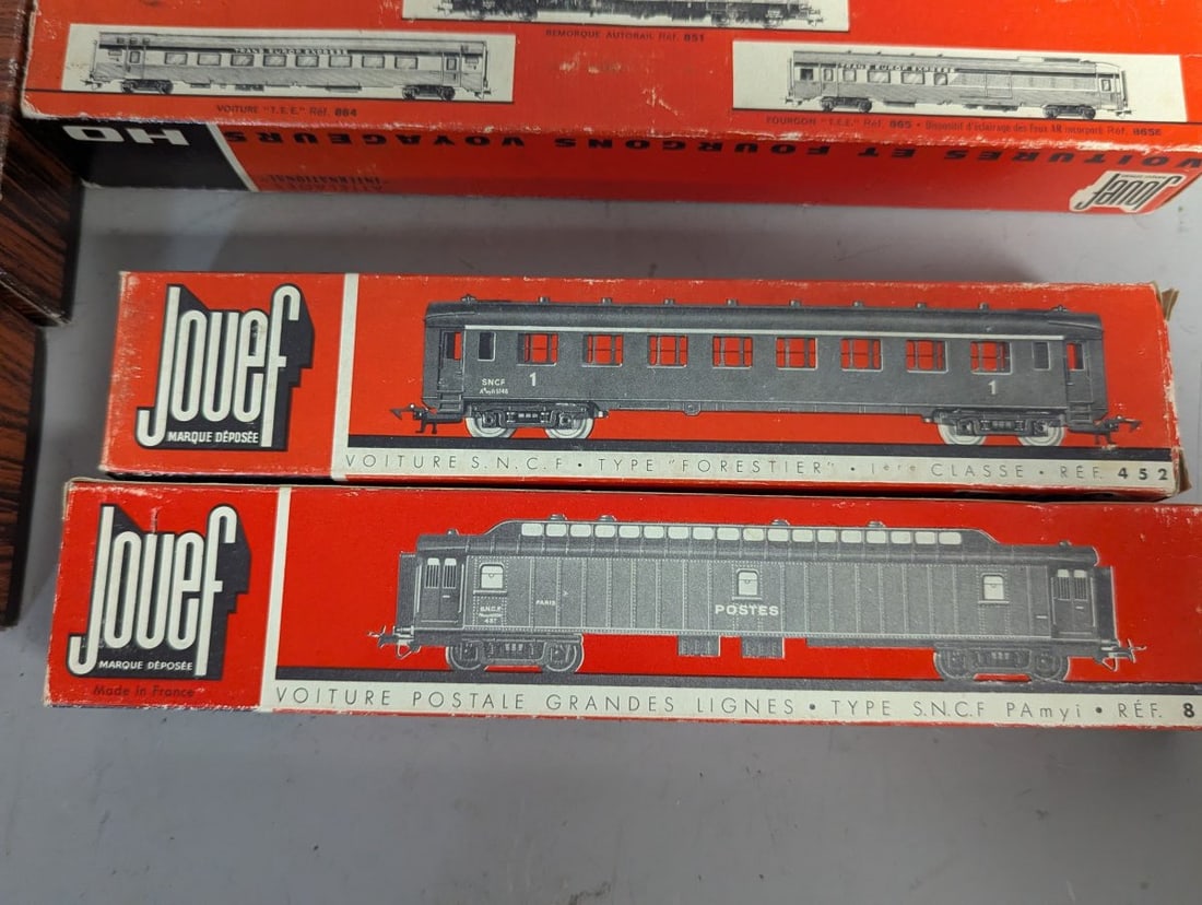 Unique HO Scale Model Train Lot - Liliput and Jouef Passenger Cars in Original Boxes - 4