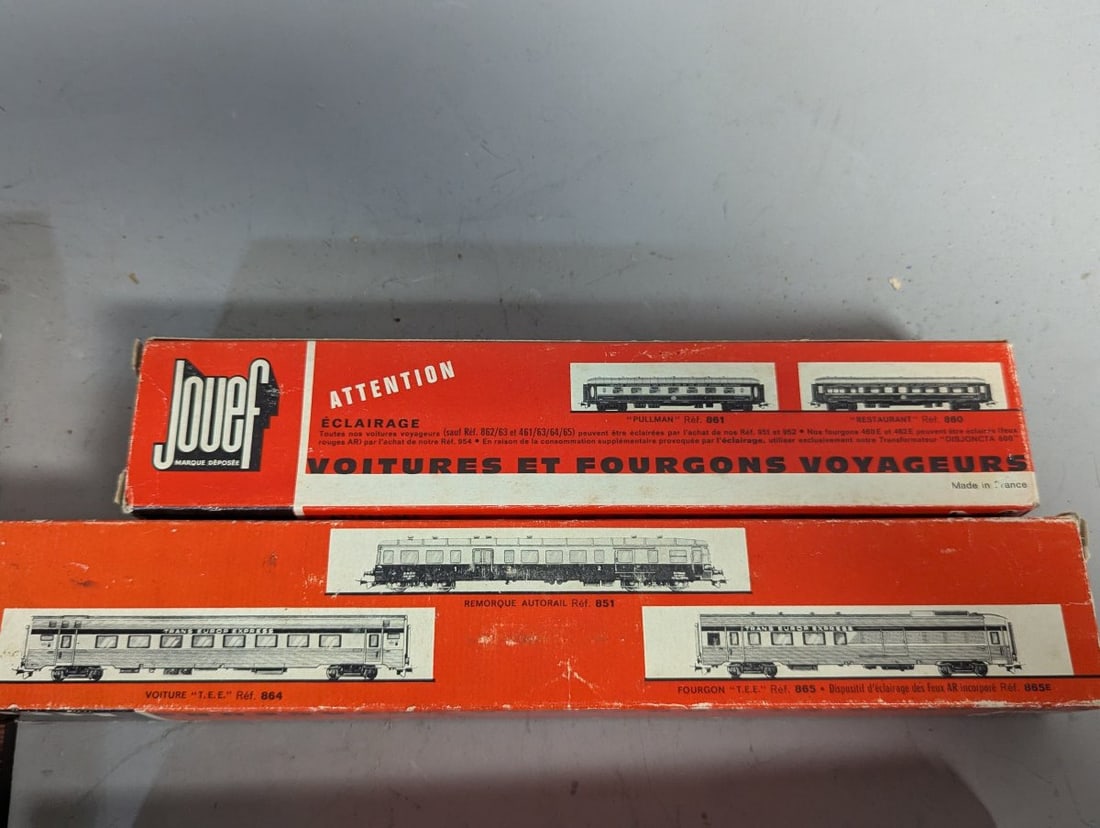 Unique HO Scale Model Train Lot - Liliput and Jouef Passenger Cars in Original Boxes - 5