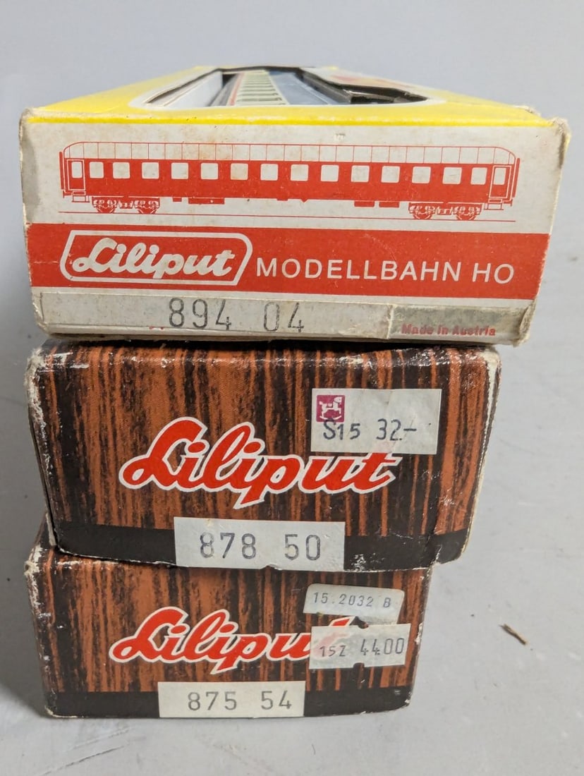 Unique HO Scale Model Train Lot - Liliput and Jouef Passenger Cars in Original Boxes - 6