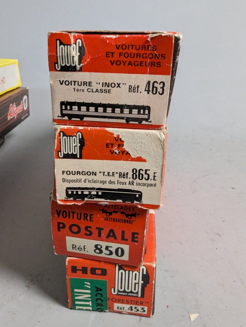Unique HO Scale Model Train Lot - Liliput and Jouef Passenger Cars in Original Boxes - 7