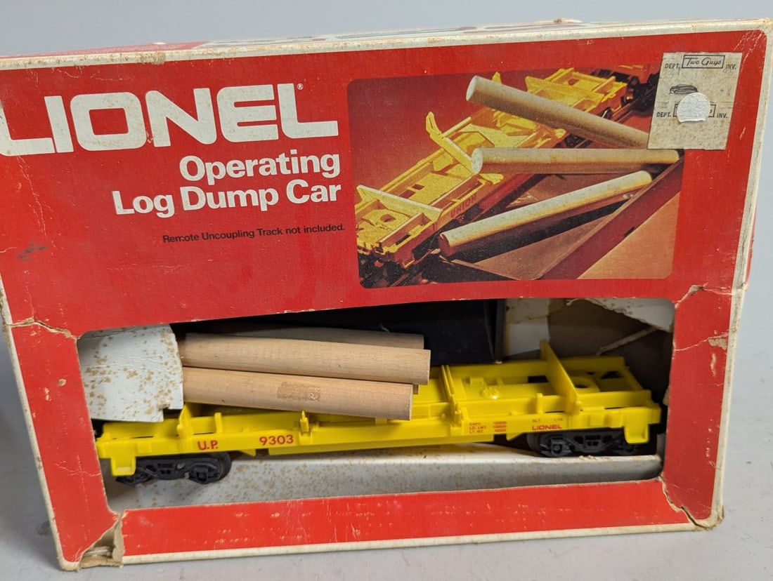 Lionel O/O27 Gauge Operating Log Dump Cars Collectible Model Trains Lot - 4