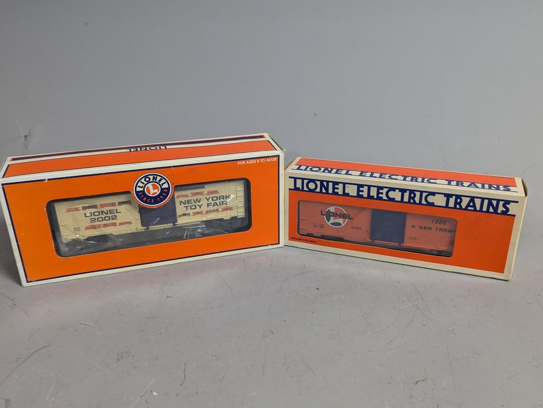 Lionel Model Train Box Cars Collection New York Toy Fair 2002 Lionel Lines 1986 (1 of 5)
