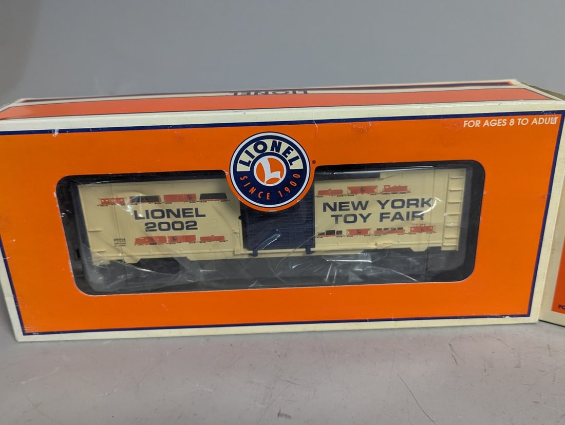 Lionel Model Train Box Cars Collection New York Toy Fair 2002 Lionel Lines 1986 - 2