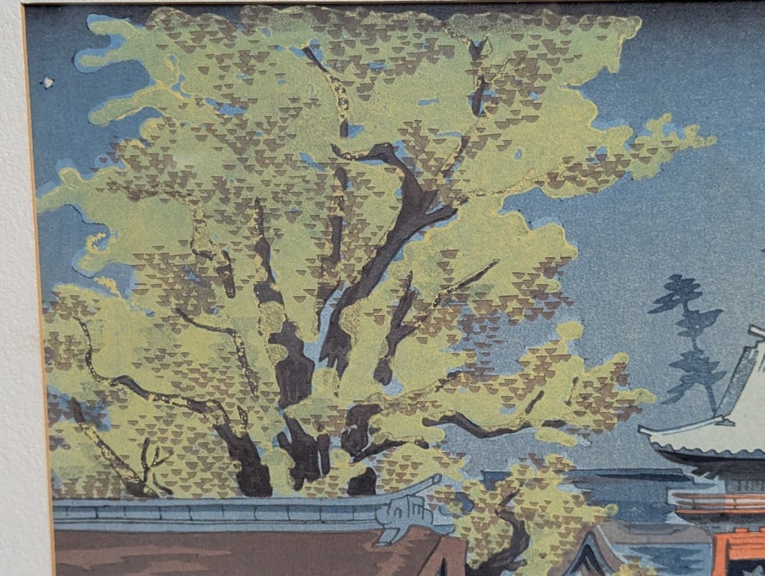 Tokuriki Tomikichiro Japanese Woodblock Print Hachimangu Shrine - 3