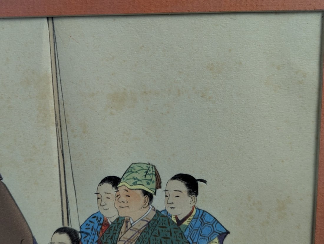 Tsukioka Kogyo Japanese Woodblock Print Funa Benkei Nogaku zue Dramatic Artwork - 5
